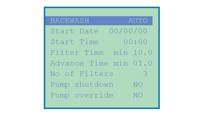 7. Filter control and auto backwash function - Image